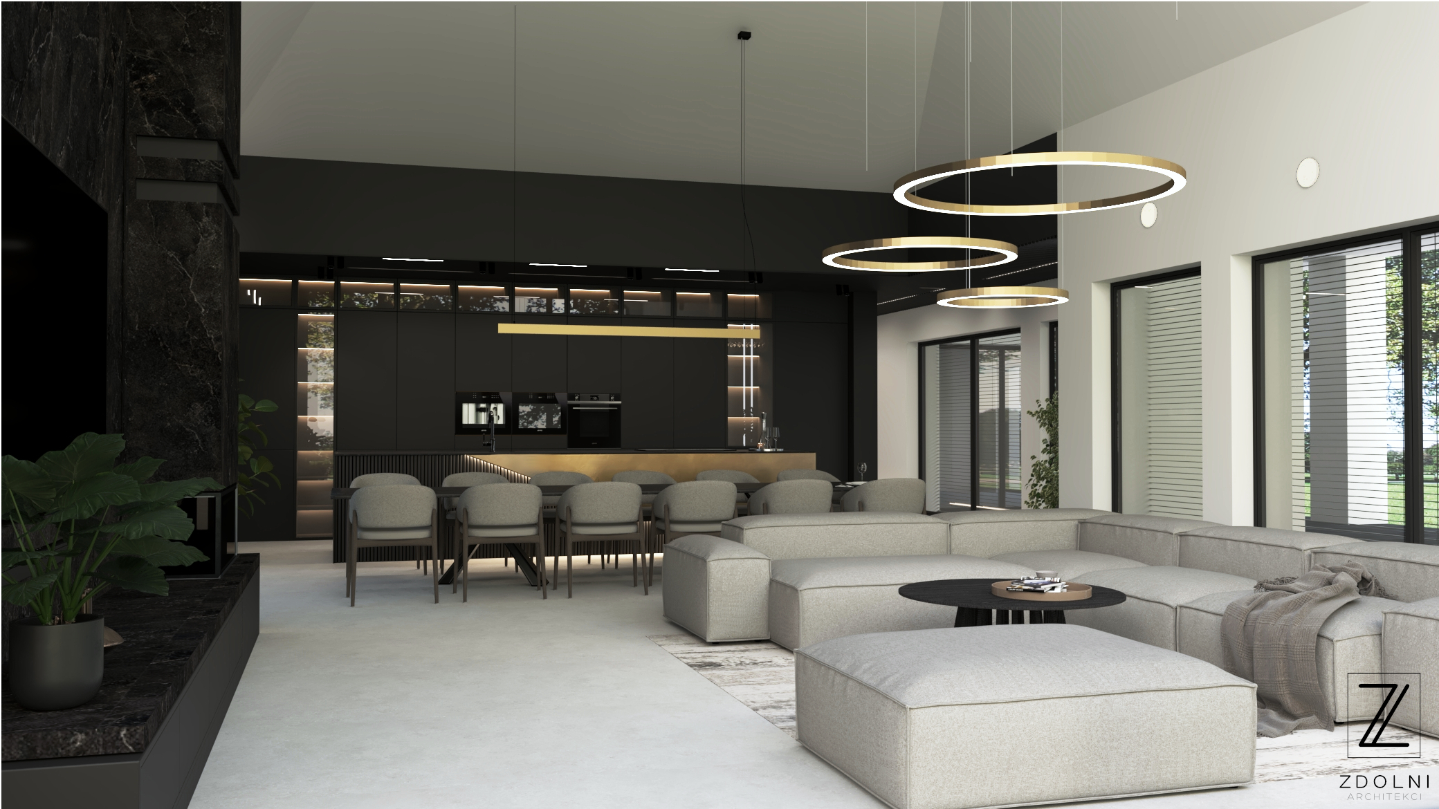 DOM 239 m2, POZNAŃ/Salon z kuchniąw2 (4).jpg